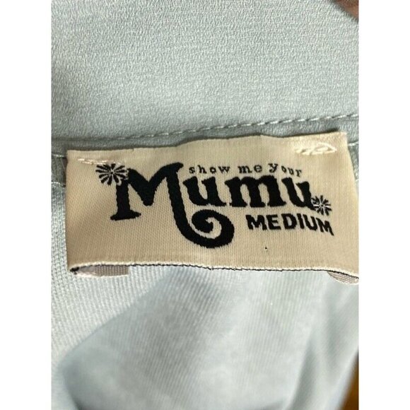 Show Me Your Mumu Womens Princess Ariel Ball Gown Skirt Blue Maxi Zipper M New - Picture 6 of 8